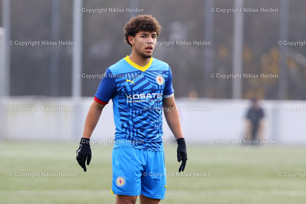 NH_FCStPauliU23_EintrachtBraunschweigU23_Testspiel_02022025 | #24 Anthony Marcellus Reid (Eintracht Braunschweig U23)Fußball I Herren I Testspiel I Saison 2024-2025 I FC St. Pauli U23 - Eintracht Braunschweig U23 I 02.02.2025 I Sportplatz Brummerskamp