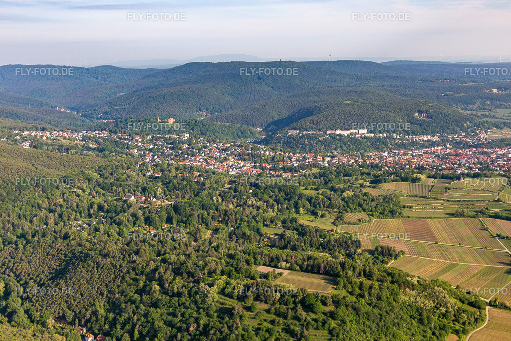 Haardtrand Auf  der Krähhöhle | Luftbild: Haardtrand Auf  der Krähhöhle im Ortsteil Seebach in Bad Dürkheim im Bundesland Rheinland-Pfalz in Deutschland. Foto: IMG_114198.jpg vom 26.05.2019 durch Werner Riehm/FLY-FOTO.de - Realisiert mit Pictrs.com
