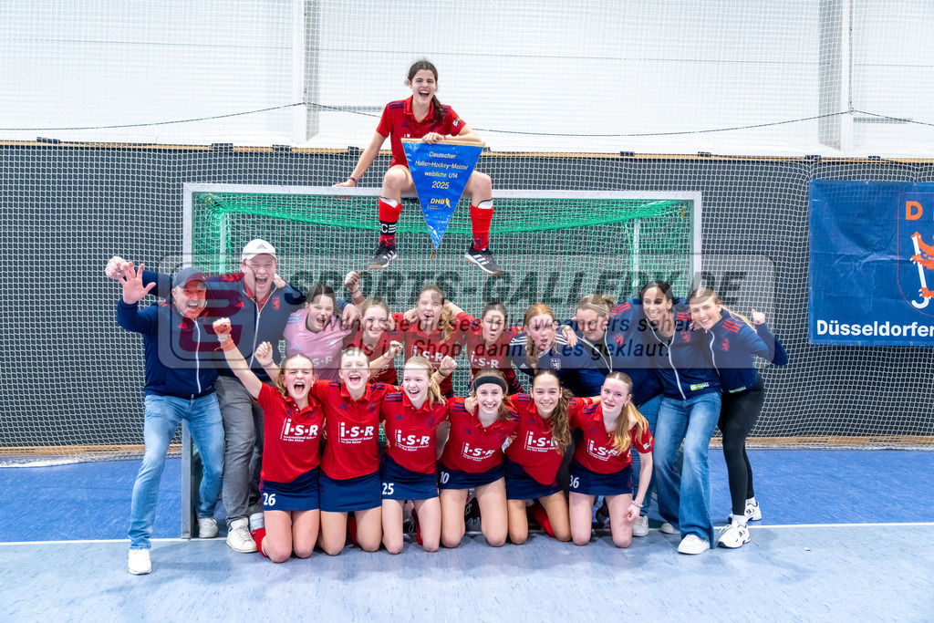 HK_20250223_103384 | Deutsche Meisterschaft wU14 Finale und Ehrungen am 23.2.2025 Düsseldorfer HC, Düsseldorf