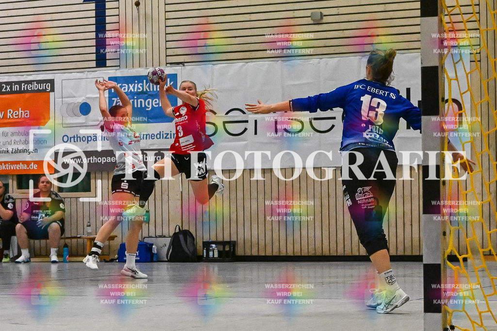 DEU, HSG Freiburg - TG Nuertingen, Handball, 2. Handball-Bundesliga, Saison 2023/2024, 04. Spieltag, Saison 2023/2024, 07.10.2023 | Hannah Person (HSG Freiburg, #03) kurz vor dem Wurf aufs Tor von Christine Foth (TG Nuertingen, #13)

DEU, HSG Freiburg - TG Nuertingen, Handball, 2. Handball-Bundesliga, Saison 2023/2024, 04. Spieltag, Saison 2023/2024, 07.10.2023

Foto: Eibner-Pressefoto/Thomas Hess