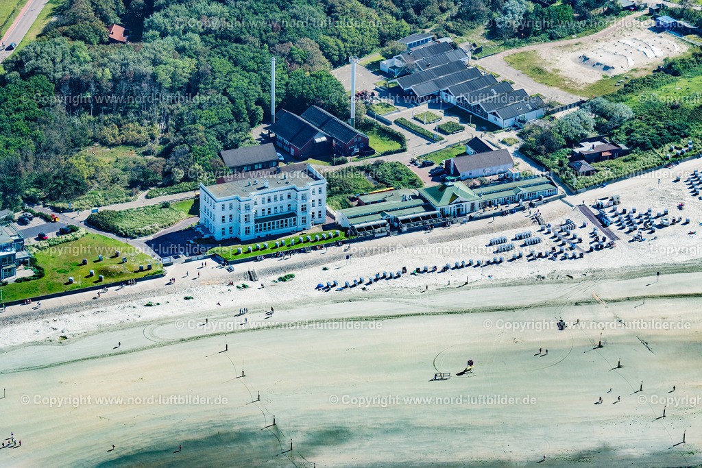 Norderney_Haus_Am_Weststrand_ELS_6029050923 | NORDERNEY 05.09.2023 Gebäudekomplex der Hotelanlage " Haus am Weststrand " in Norderney im Bundesland Niedersachsen, Deutschland. // Complex of the hotel building " Haus on Weststrand " in Norderney in the state Lower Saxony, Germany. Foto: Martin Elsen