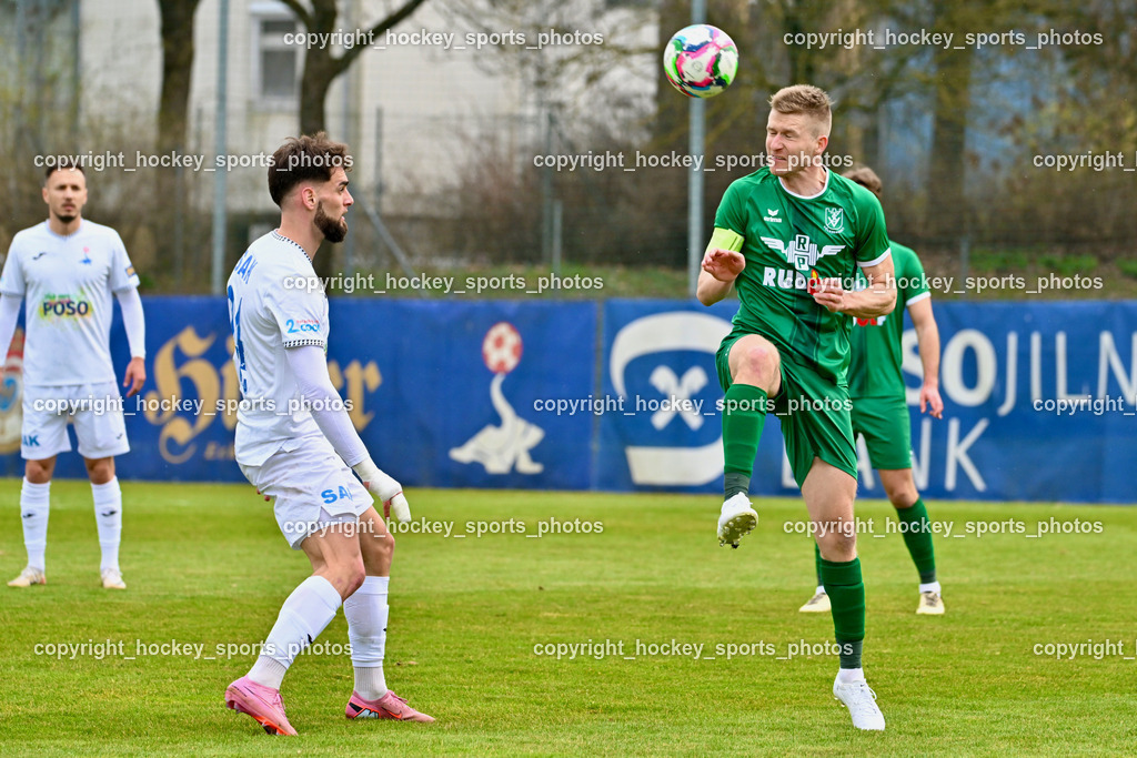 SAK vs. VST Völkermarkt | #24 Jovan Koprivica SAK, #17 Daniel Ulrich Primusch VST Völkermarkt, SAK vs. VST Völkermarkt, SAK vs. VST Völkermarkt am 21.03.2026 in Klagenfurt (Sportpark Welzenegg), Austria, (Photo by Bernd Stefan)