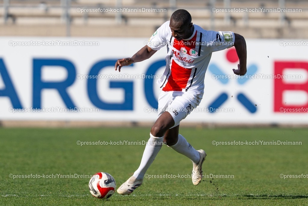 xYDR29032501034 | 29.03.2025, xydrx, Fußball, Fortuna Düsseldorf II (U23) - SC Rot-Weiss Oberhausen, Regionalliga West, Paul-Janes-Stadion: Tarsis Bonga (Rot-Weiß Oberhausen #30)