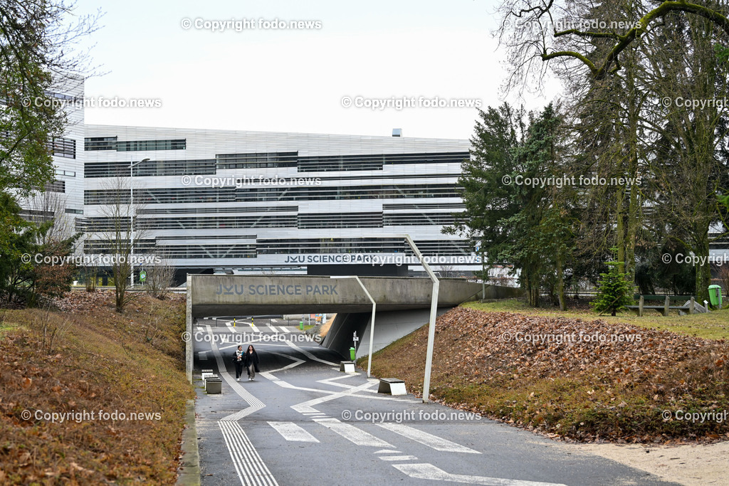 JKU Linz_ Science Park_ 09.02.2024-4 | 09.02.2024, Johannes Kepler Universitaet Linz, AUT, JKU, Gelaende, im Bild JKU Linz, Science Park, Campus, Technologie, hoch-modernes und architektonisch spektakulaeres Campus-Zentrum, Mechatronik, Kuenstliche Intelligenz, Digitalisierung, Mathematik, Forschung, Entwicklung