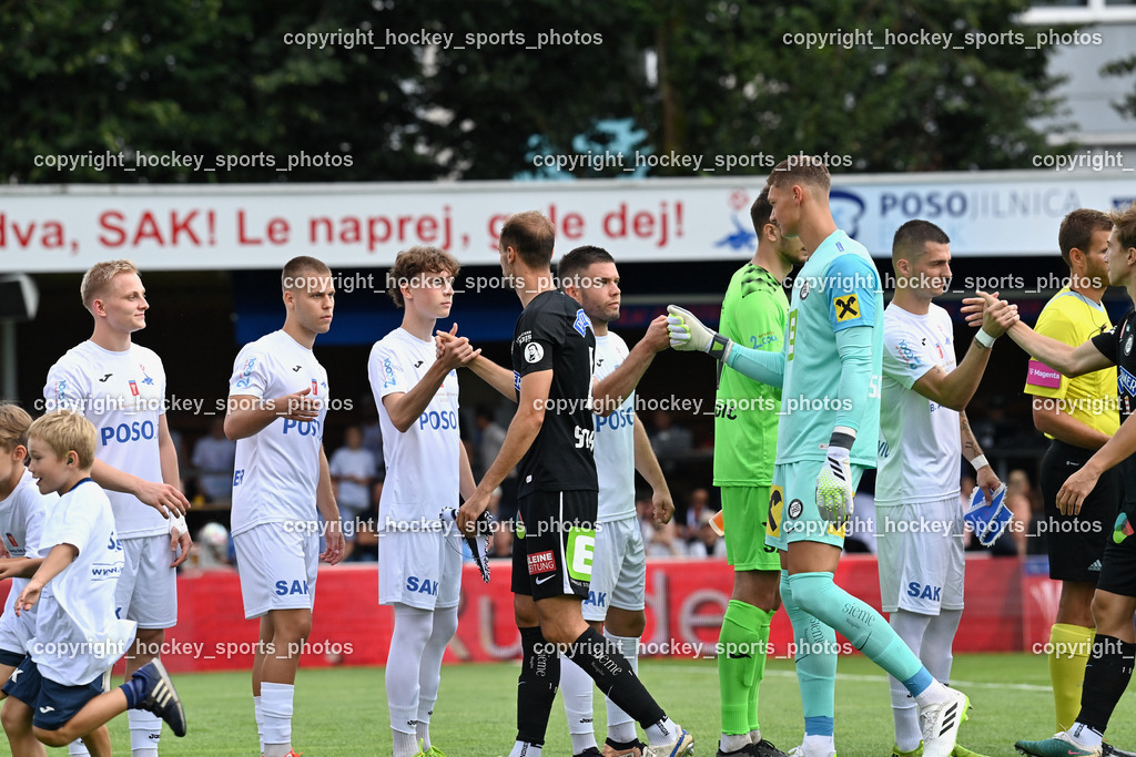 SAK vs. SK Sturm 22.7.2023 | Einlauf SAK gegen Sturm Graz