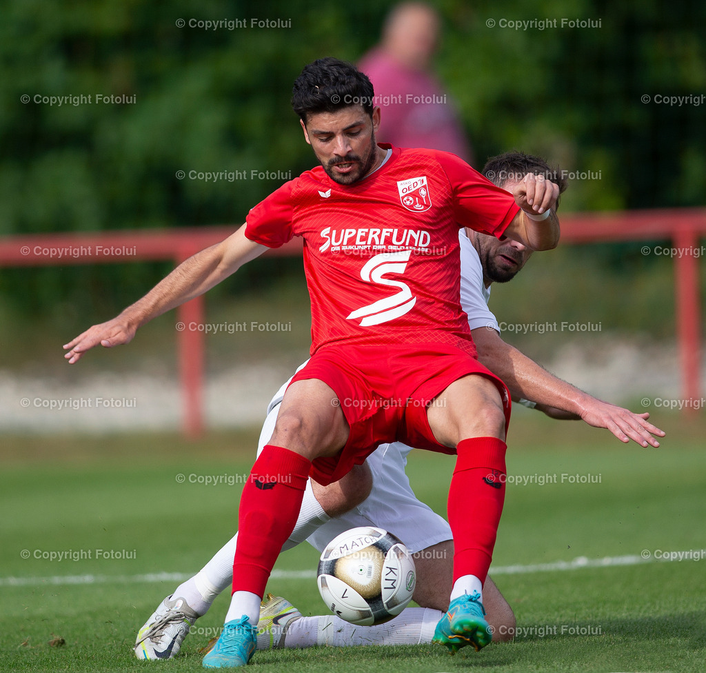 A_LUI_120822_06 | SPORT,FUSSBALL,LT1 OOE LIGA ASKOE OEDT-UNION PROCON DIETACH 12.08.2022 IM BILD: BUENYAMIN KARATAS (OEDT) UND MARIO REITER (DIETACH) FOTO:FOTOLUI