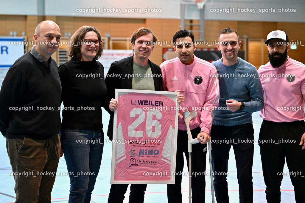 Carinthia Flamengo Futsal Club vs. Futsal Klagenfurt | Kärntner Fussball Präsident Martin Mutz, Stadträtin Klagenfurt Constance Mochar, Vizebürgermeister Klagenfurt Ronald Rabitsch, Edo Lisic, Landtagsabgeordneter Kärnten Maximilian Rakuscha, Headcoach Carinthia Flamengo Ugur Koc, Carinthia Flamengo Futsal Club vs. Futsal Klagenfurt, Carinthia Flamengo Futsal Club vs. Futsal Klagenfurt am 01.12.2024 in Klagenfurt (Ballspielhalle Viktring), Austria, (Photo by Bernd Stefan)