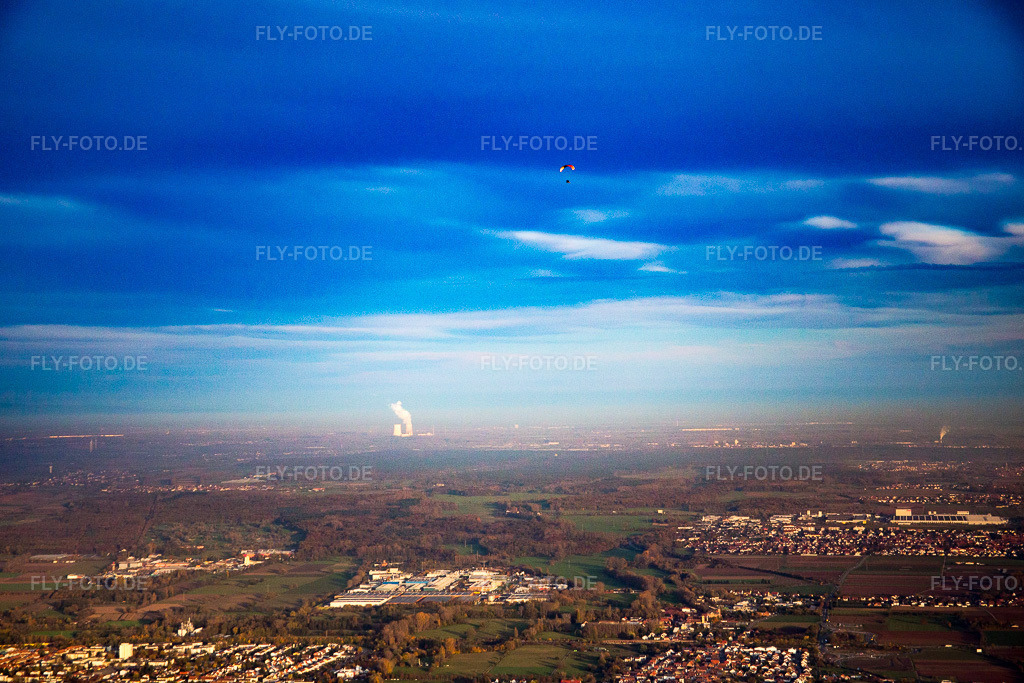 Luftbild: Industriegebiet Landau von Westen in Landau in der Pfalz im Bundesland Rheinland-Pfalz in Deutschland. Foto: IMG_076420.jpg vom 09.11.2014 durch Werner Riehm/FLY-FOTO.de