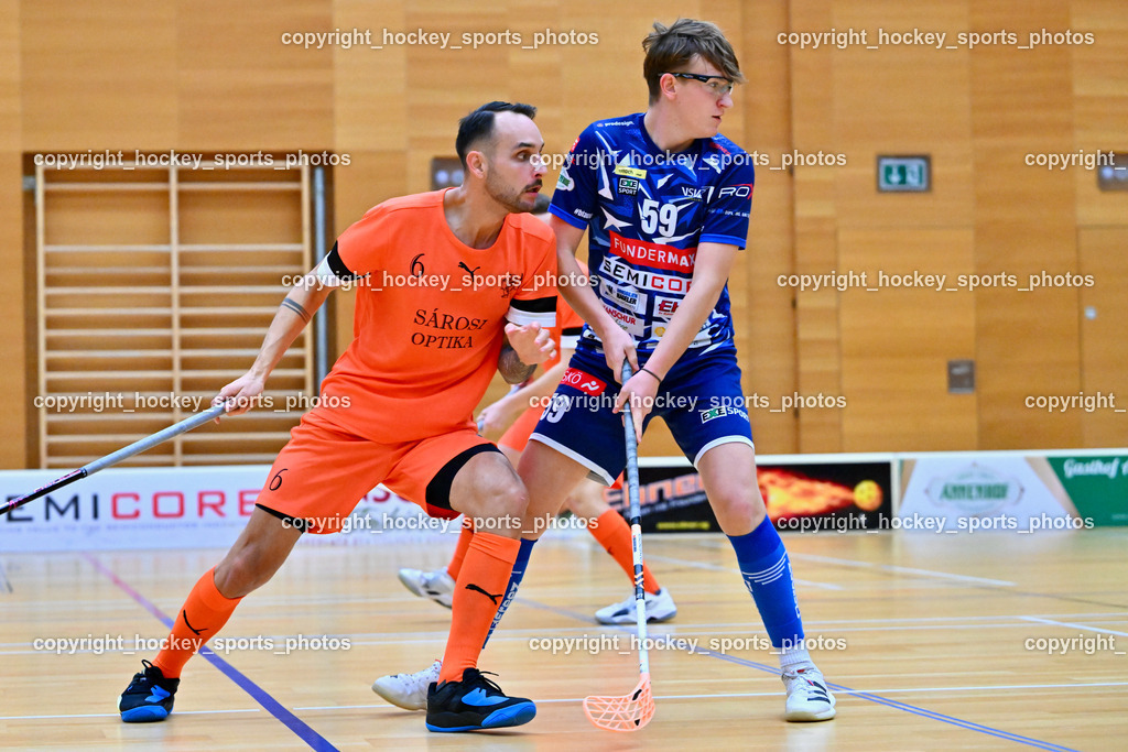 VSV Unihockey vs. SZPK Floorball 4.11.2023 | #6 Balázs Ignéczi, #59 Nino Forelli