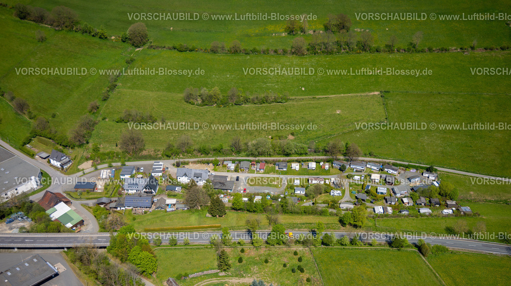 Schmallenberg240505031Boedefeld | Luftbild, Campingplatz Wiesental, Zur Lermecke, Bödefeld, Schmallenberg, Sauerland, Nordrhein-Westfalen, Deutschland