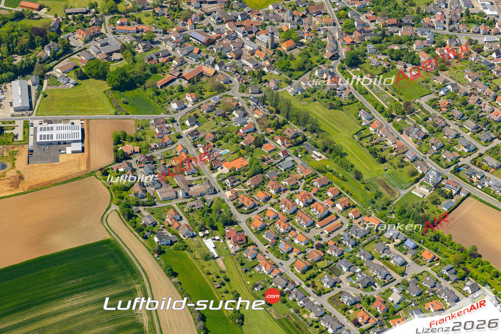 Die Luftaufnahme Unterlauter - Lautertal wurde 2022 vom Flugzeug aus (keine Drohne) erstellt. Hohe Auflösung -für große Poster und Wandbilder geeignet - Garantiert!
