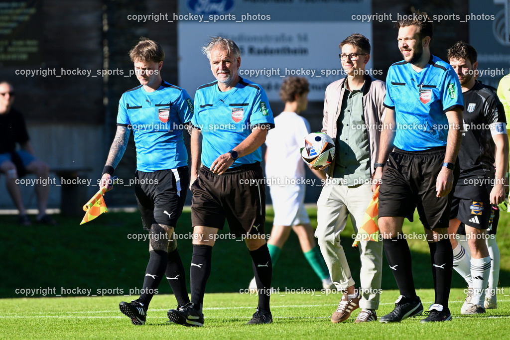WSG Radenthein vs. URC Thal Assling | Marcel Andre Vaschauner Referee, Gerhard Lukas Meschnark Referee, David Albert Berger Referee, David Edlinger Musiker, WSG Radenthein vs. URC Thal Assling, WSG Radenthein vs. URC Thal Assling am 30.05.2025 in Radenthein (Sportplatz Radenthein), Austria, (Photo by Bernd Stefan)