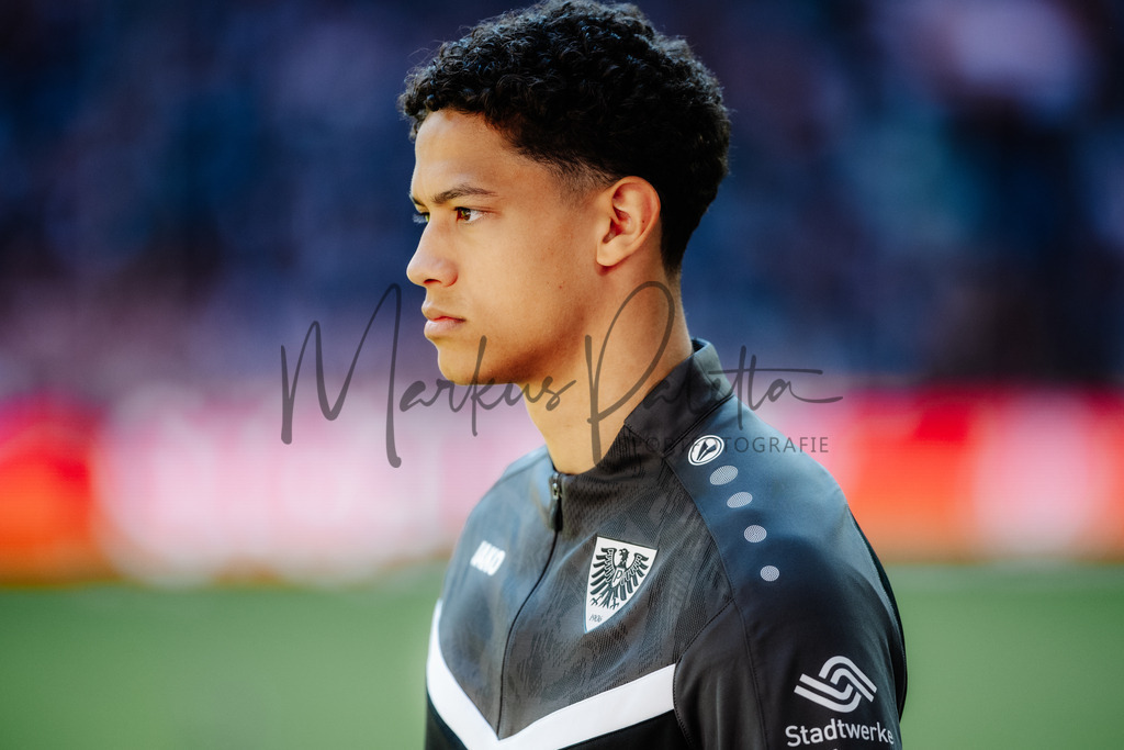 2. Bundesliga, Saison 2024/25, 28. Spieltag: Fortuna Düsseldorf - SC Preußen Münster | Düsseldorf, 05.04.2025: 2. Bundesliga, 28. Spieltag, Fortuna Düsseldorf gegen SC Preußen Münster in der Merkur Spiel-Arena in Düsseldorf. Foto: sportfotografie.ms | Markus Paletta - Realisiert mit Pictrs.com