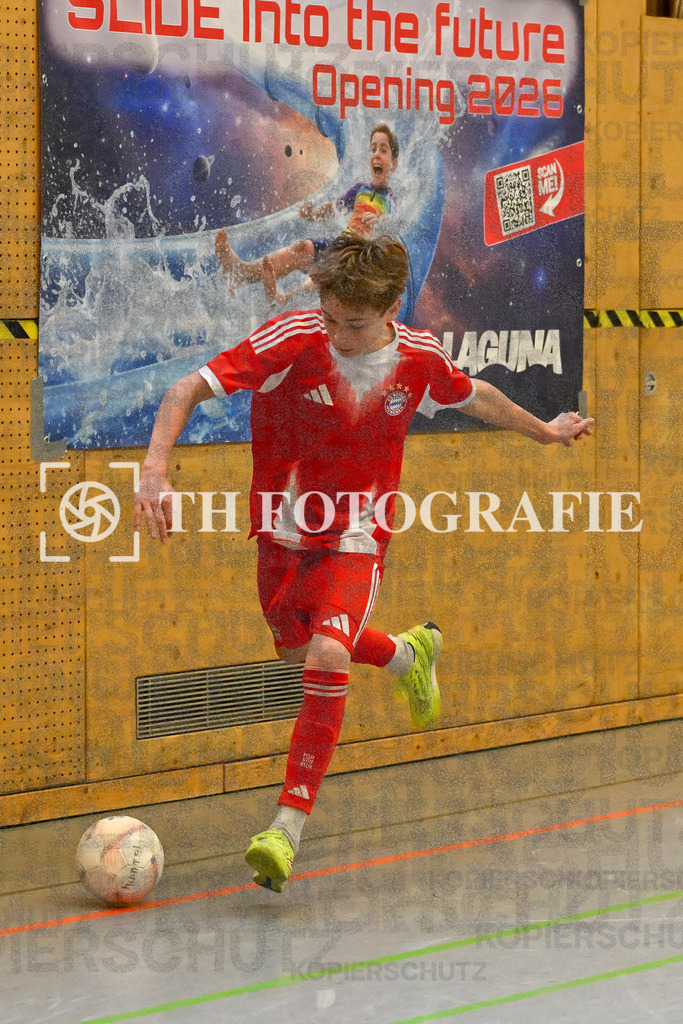 GER, RB Fussballakadamie - FC Bayern, Fussball, U14 Hallenturnier, PS-Immo-Cup 2026, 18.01.2026 | Salzburg, FCB