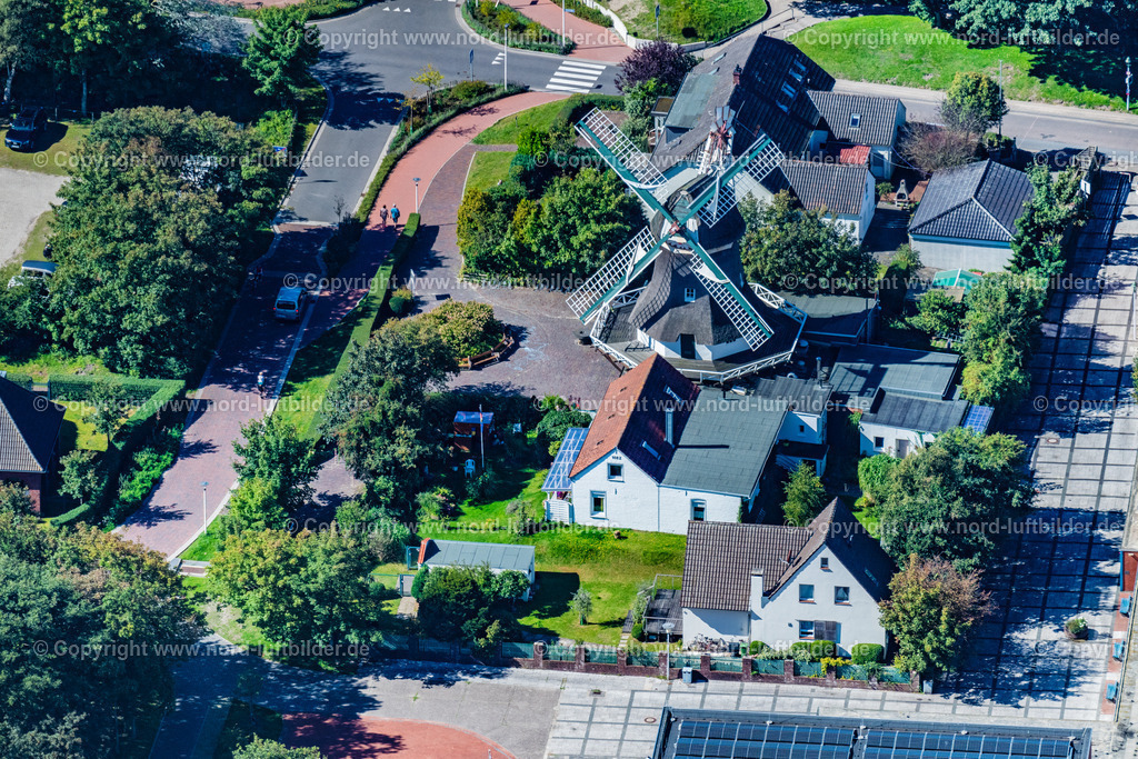 Norderney_Denkmal_Mühle_Selden_Rüst_ELS_6823050923 | NORDERNEY 05.09.2023 Historische Windmühle Denkmal " Selden Rüst " auf Norderney im Bundesland Niedersachsen, Deutschland. // Historical windmill monument "Selden Ruest" on Norderney in the state of Lower Saxony, Germany. Foto: Martin Elsen