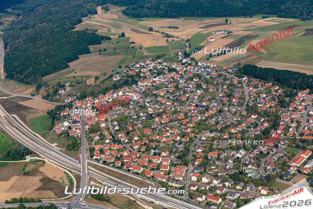 Das Luftbild der Stadt Breitengüßbach wurde 2019 vom Flugzeug heraus erstellt (keine Drohne) Aufnahmehöhe ca.400 Meter- hohe Auflösung- beste Druck-Qualität garantiert!
