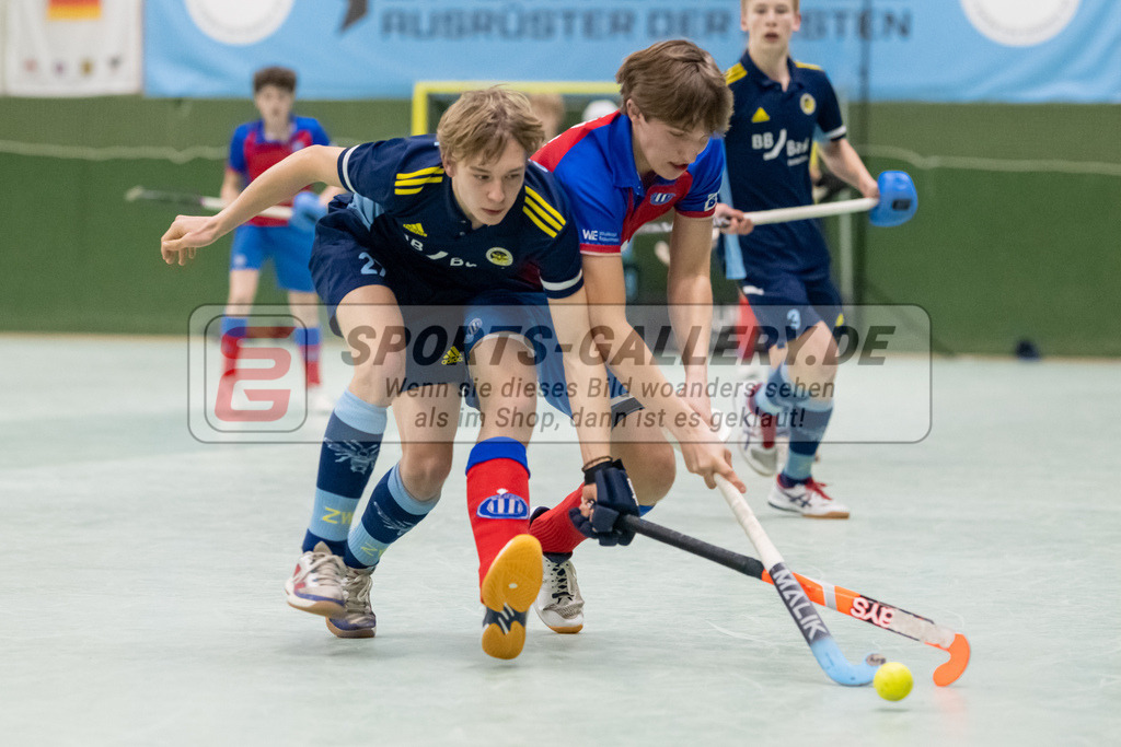 SFE_20230304_0061 | Deutsche Meisterschaft Männliche U16 Halle 2023 am 04.03.2023 in Köln (KTHC Stadion Rot-Weiss Köln Tennis and Hockey Club), Photo: Stephan Fehrmann 2022 (Sports-Gallery)