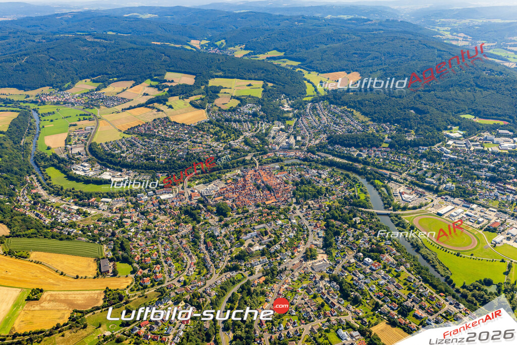 Bild der Stadt Melsungen - Die Luftaufnahme wurde 2025 vom UL-Flugzeug heraus erstellt ( keine Drohne ) - Hochauflösende Luftaufnahme - für professionelle Ausdrucke geeignet. Die Geschenkidee !Hier alle&nbsp;Infos zur Lizenzierung der LuftaufnahmeWir fliegen auch dieses Jahr wieder in Ihre Region um Luftbilder zu erstellen.- Luftbild anfragen