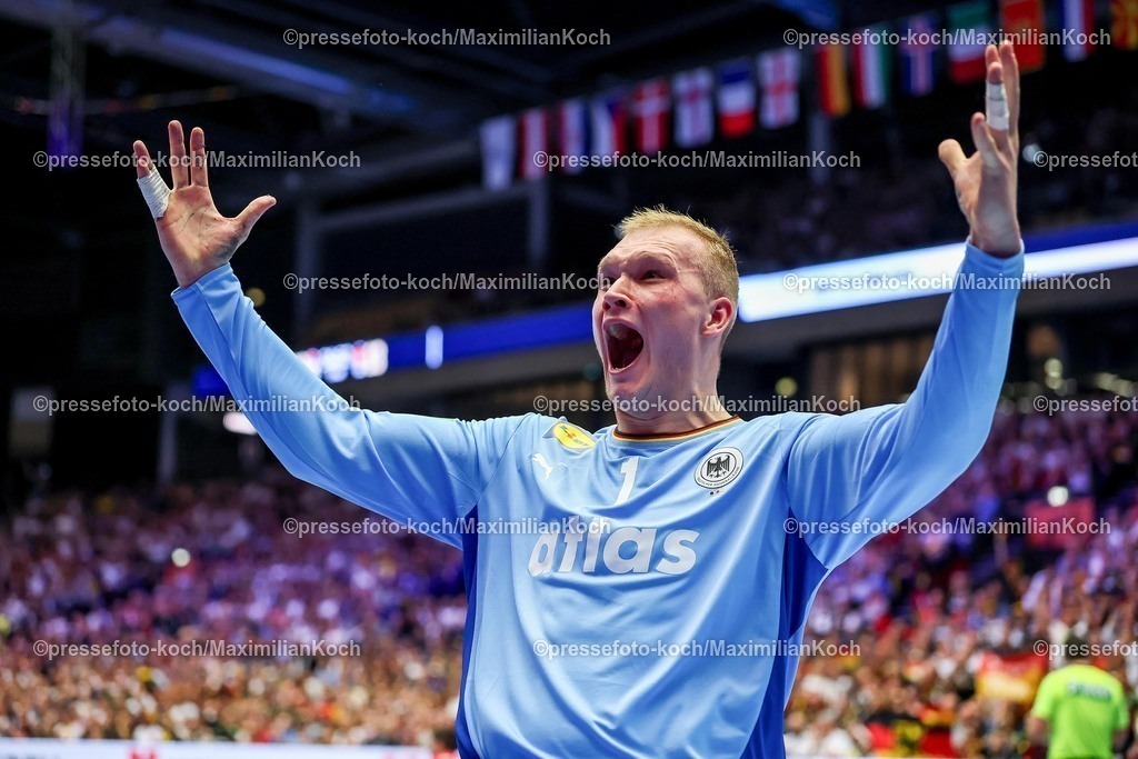 EHF17012602022 | 17.01.2026, Handball, Men's EHF EURO 2026, Deutschland - Serbien, Jyske Bank Boxen in Herning, Dänemark, Preliminary Round: xxxxxxxxxxxxx