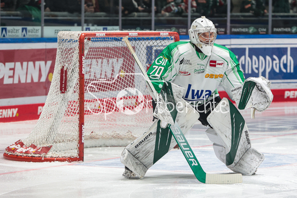 Augsburger Panther - Bietigheim Steelers | Loen DOUBRAWA (SCB #70) im Tor der Gaeste