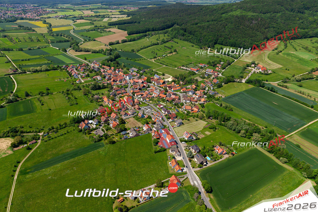 Die Luftbildaufnahme Lohndorf -  wurde 2019 mittels Flugzeug (keine Drohne) erstellt. Perfekte Schärfe und Druck- Ergebnisse- Garantiert!