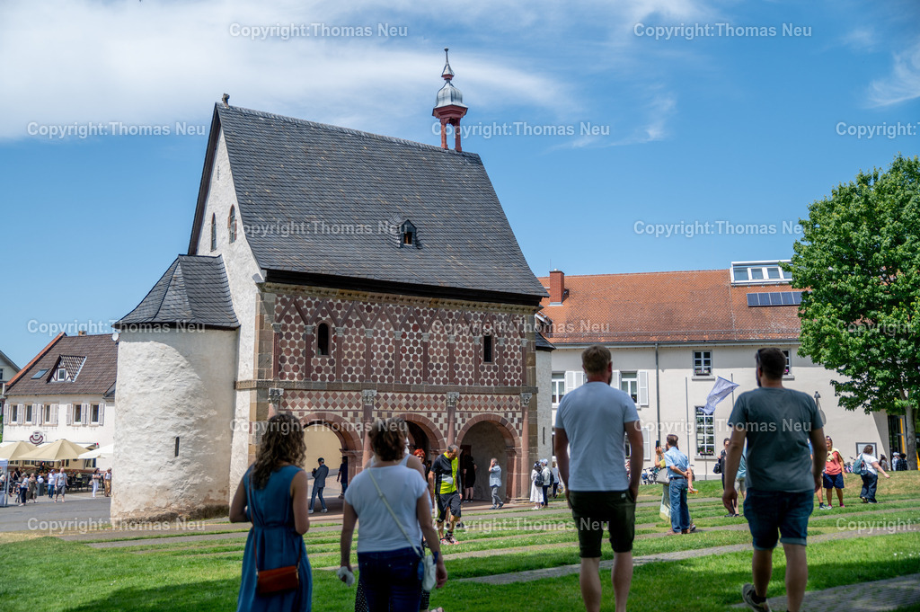 DSC_7490 | Lorsch, Welterbetag des Kloster Lorsch, Blick auf die  karolingische Torhalle, auch Königshalle genannt, Bild: Thomas Neu