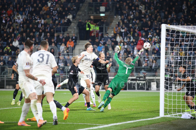 UEFA Europa League 2025/26: SK Sturm Graz vs SK Brann | Graz, Austria, 29.JAN.26 - SOCCER - UEFA Europa League, SK Sturm Graz vs SK Brann Bergen. The image shows action of Oliver Christensen (STU).