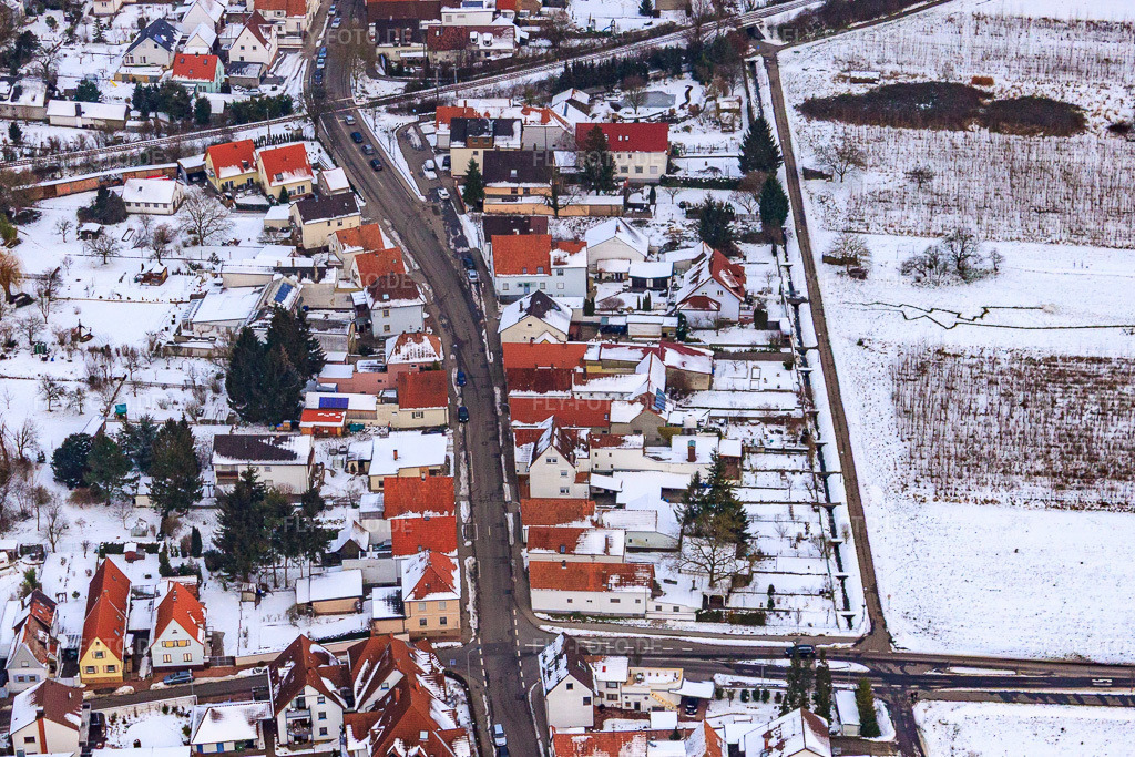 Luftbild: Saarstr in Kandel im Bundesland Rheinland-Pfalz in Deutschland. Foto: IMG_23498.jpg vom 16.01.2010 durch Werner Riehm/FLY-FOTO.de