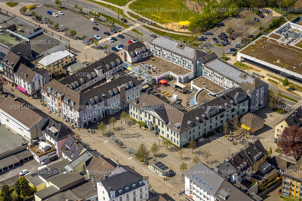 Heiligenhaus230407765 | Luftbild, Rathaus, Innenhof, Leubeck, Heiligenhaus, Ruhrgebiet, Nordrhein-Westfalen, Deutschland