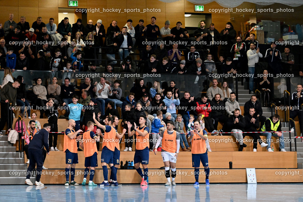 Carinthia Flamengo Futsal Club vs. Futsal Klagenfurt | Besucher Ballspielhalle Viktring, Carinthia Flamengo Futsal Club vs. Futsal Klagenfurt, Carinthia Flamengo Futsal Club vs. Futsal Klagenfurt am 01.12.2024 in Klagenfurt (Ballspielhalle Viktring), Austria, (Photo by Bernd Stefan)