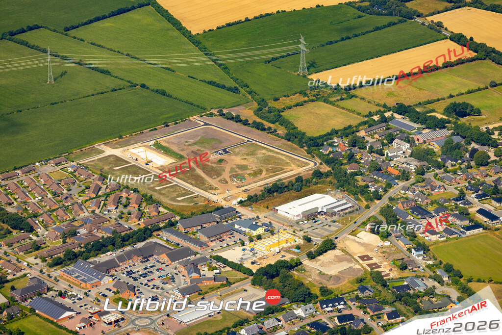 Das Luftbild der Stadt Handewitt wurde 2022 vom Flugzeug heraus erstellt (keine Drohnen-Aufnahmen) Aufnahmehöhe ca.450 Meter- hohe Bildauflösung und Druck-Qualität. Garantiert!
