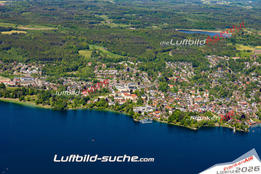 Aktuelles Luftbild von  Tutzing - Die Luftaufnahme wurde 2021 mittels UL-Flugzeug erstellt ( keine Drohne ) - hochauflösende Kamera-Systeme von  Canon -Beste Qualität - Für grossformatige Ausdrucke geeignet. Die Geschenkidee !