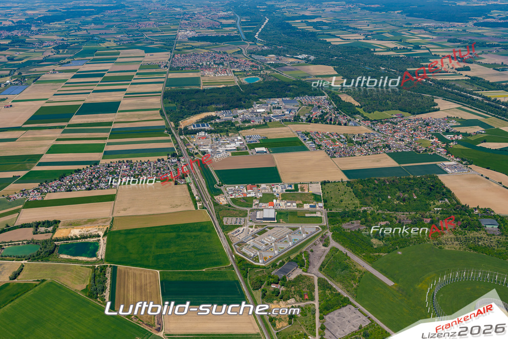 Das Luftbild der Stadt Gablingen wurde 2021 vom Flugzeug heraus erstellt (keine Drohne) Aufnahmehöhe ca.450 Meter- hohe Bildauflösung und Druck-Qualität garantiert!