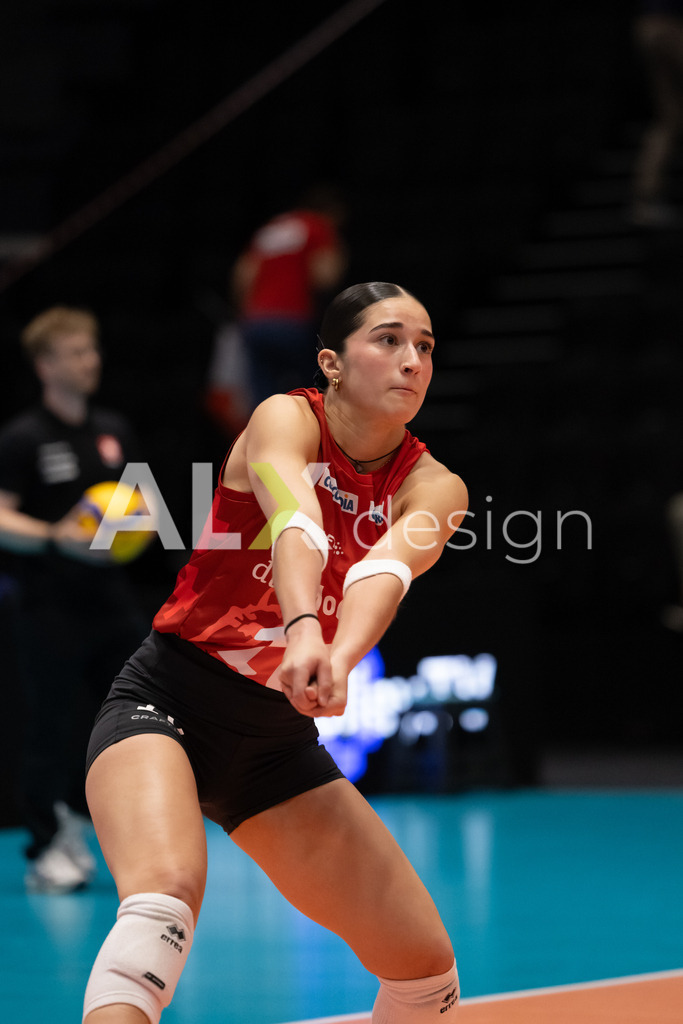 Georgia v Switzerland - CEV European League Women | KRIENS, SWITZERLAND - JUNE 12: FABIANA MOTTIS of Switzerland during the CEV European League match between Georgia and Switzerland at Pilatus Arena on June 12, 2026 in Kriens, Switzerland. - Realisiert mit Pictrs.com