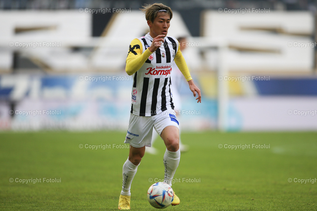 A_LUI_20230409_0026 | SPORT FUSSBALL ADMIRAL BUNDESLIGA 2022/23 LASK VS STURM GRAZ
IM BILD: Keith Nakamura (Lask),
FOTO:FOTOLUI/UW