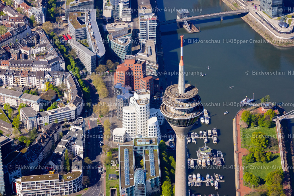 Luftbild  Hammer Str. Neuer Zollhof _ Meerbar _ WDR Düsseldorf    439A3510 | Luftbildfotografie Hermann Klöpper/ Creative-Airphotography - Realisiert mit Pictrs.com