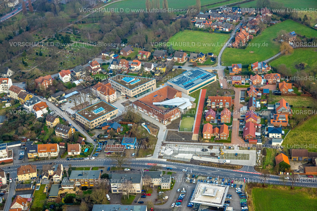 Hamm241201062 | Luftbild, Baustelle Arnold-Freymuth-Gesamtschule, An der Falkschule, Stadtbezirk Herringen, Hamm, Ruhrgebiet, Nordrhein-Westfalen, Deutschland
