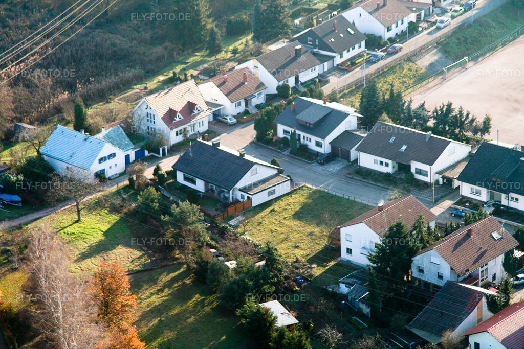Luftbild: Rheinstr in Jockgrim im Bundesland Rheinland-Pfalz in Deutschland. Foto: IMG_0330.jpg vom 10.12.2005 durch Werner Riehm/FLY-FOTO.de