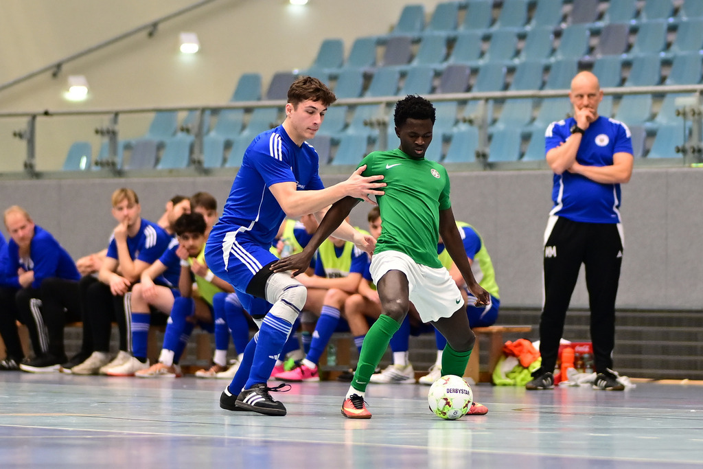 Futsal I Junioren I Saison 2024-2025 I NORDFV Regionalmeisterschaft I 080418 | Der Sportfotograf. - Realisiert mit Pictrs.com