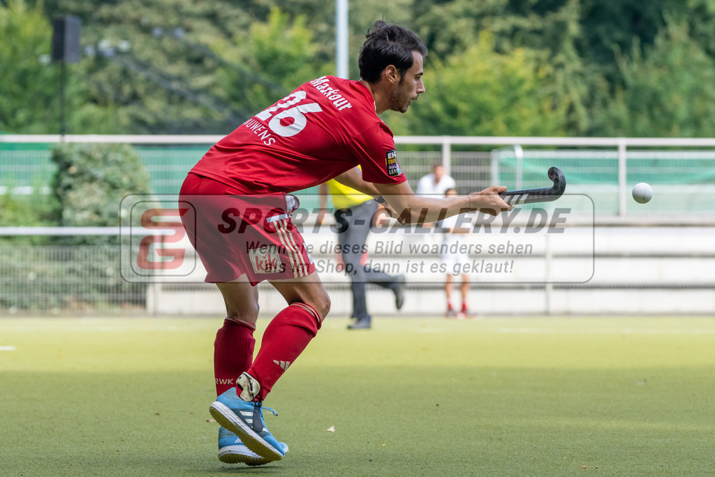 HK_20240907_105330 | 1. Bundesliga Herren RW Köln - Crefelder HTC am 7.9.2024 RW Köln, Köln , #Elian Mazkour ( Rot-Weiss Köln #26 )