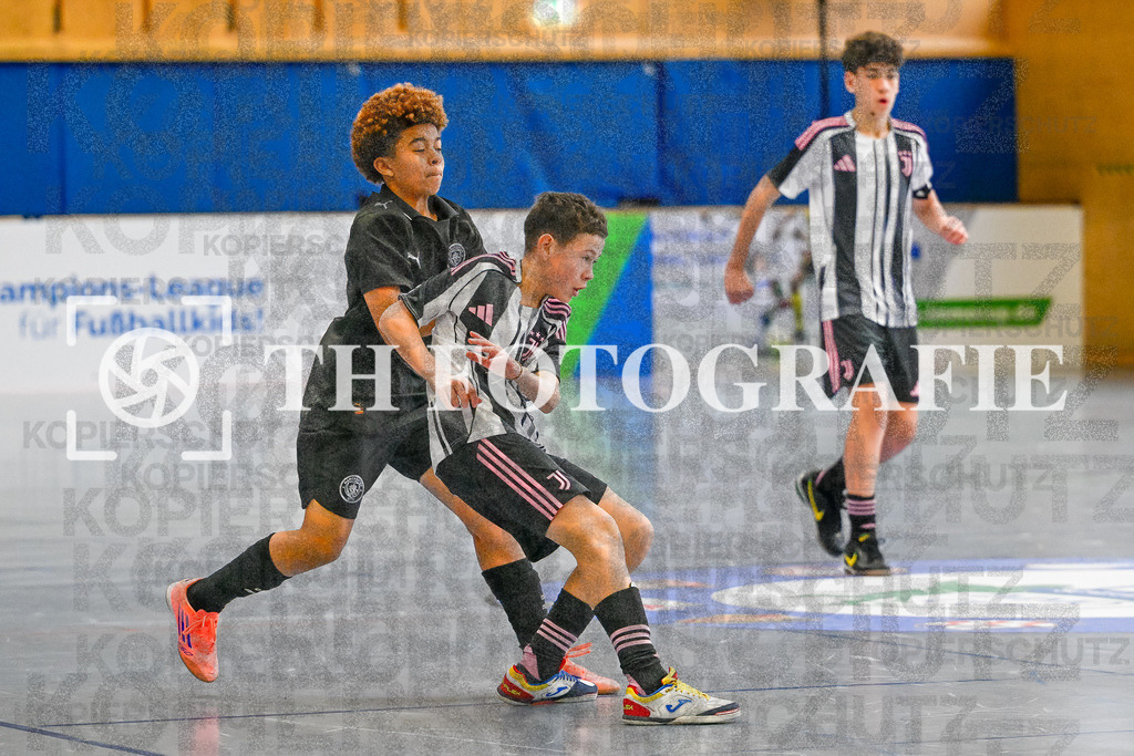 GER, Manchester City - Juventus, Fussball, U14 Hallenturnier, PS-Immo-Cup 2026, 18.01.2026 | City, Juventus