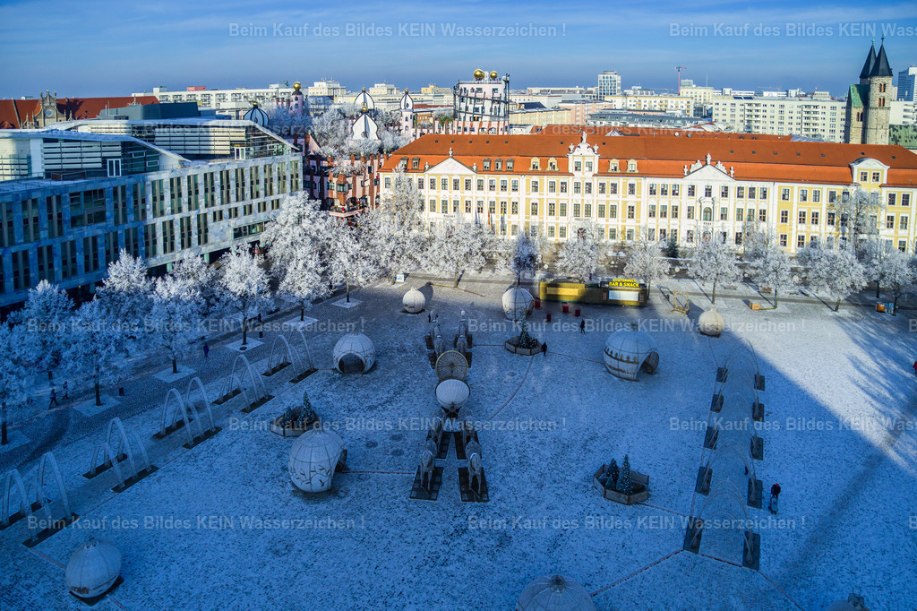 Lichterwelt Magdeburg Reif Domplatz-0021 | Die Lichterwelt auf dem Domplatz mit Reif im Winter - Realizado com Pictrs.com