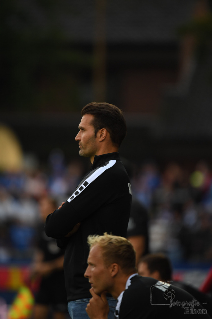 SV Meppen-VfB Lübeck | Herren Regionalliga Nord; SV Meppen (blau)-VfB Lübeck (weiß) am 01.08.2025 in Meppen (Hänsch-Arena), Photo: Philip Eiben 2025 - Realisiert mit Pictrs.com