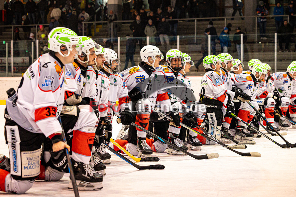 HC Landsberg RIVER KINGS gegen TSV Peißenberg MINERS | Eishockey Bayernliga Herren Vorrunde 2024/25, HC Landsberg RIVER KINGS gegen TSV Peißenberg MINERS, 20250103,Derbysieger,2025-01-03 in Landsberg am Lech (Eisstadion Landsberg)Copyright: WolfgangxLindner foto-lindner.de