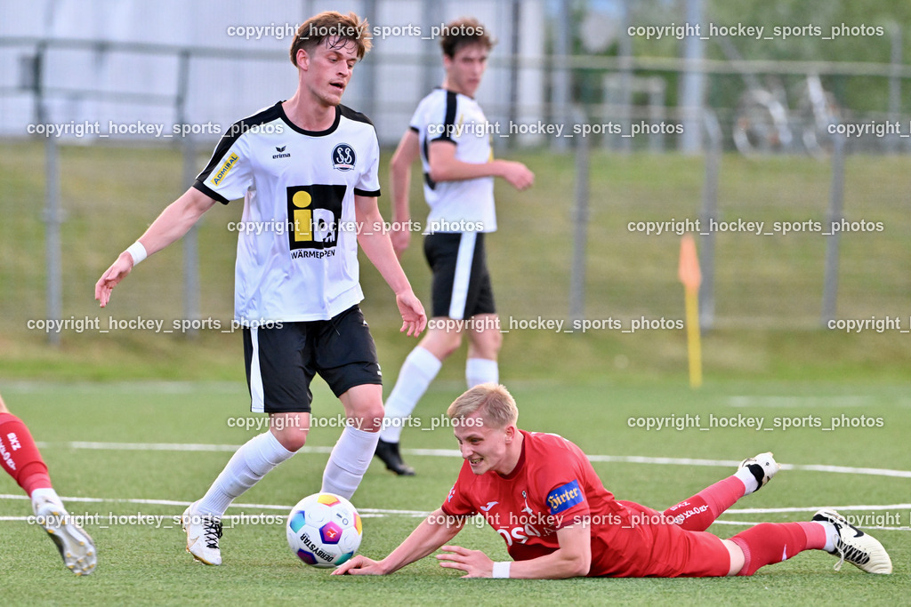 SV Spittal vs. SAK | #10 Adrian Steurer SV Spittal, #6 Toni Dullnig SAK, SV Spittal vs. SAK, SV Spittal vs. SAK am 24.05.2024 in Spittal an der Drau (Goldeck Stadion), Austria, (Photo by Bernd Stefan)