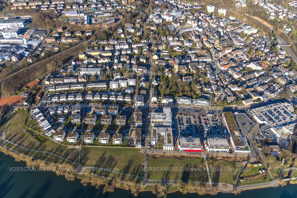 Herdecke260304303 | Luftbild, Quartier Ruhraue und Edeka Supermarkt, Ortsansicht Herdecke, Ruhrgebiet, Nordrhein-Westfalen, Deutschland