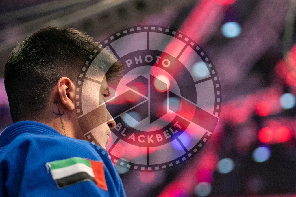 20231106PBB0806 | Fighters compete during the AJP World Master Championship in the Mubadala Arena in Abu Dhabi, Arab United Emirates, on November 6, 2023.