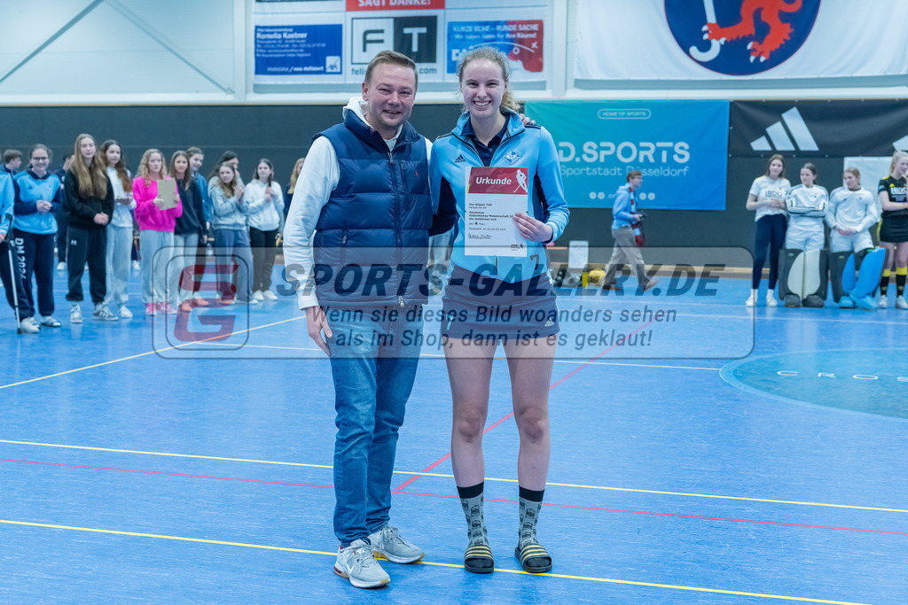HK_20240303_109455 | Finale und Ehrungen Deutsche Meisterschaft WU16 am 3.3.2024 Hallo DHC, Düsseldorf ,