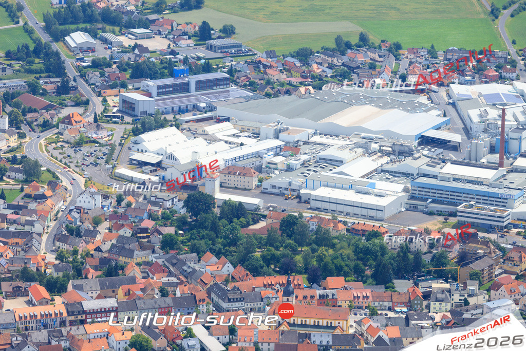 Die Luftaufnahme der Stadt Waldsassen wurde vom UL-Flugzeug heraus erstellt ( keine Drohne )- hohe Auflösung für beste Qualität