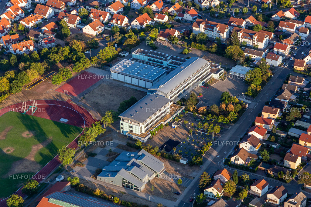 Siebenpfeiffer-Realschule plus und Fachoberschule Haßloch http://www.rsplus-hassloch.de/ | Luftbild: Siebenpfeiffer-Realschule plus und Fachoberschule Haßloch http://www.rsplus-hassloch.de/ in Haßloch im Bundesland Rheinland-Pfalz in Deutschland. Foto: IMG_133827.jpg vom 16.08.2022 durch ©2025 Werner Riehm fly-foto.de/copyright - Realisiert mit Pictrs.com